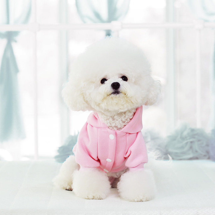 펫츠랜드 데일리기모후드점퍼 핑크