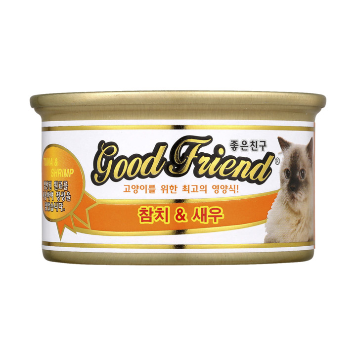 굿프랜드 참치&새우 캔 85g