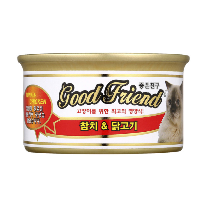굿프랜드 참치&닭고기 캔 85g