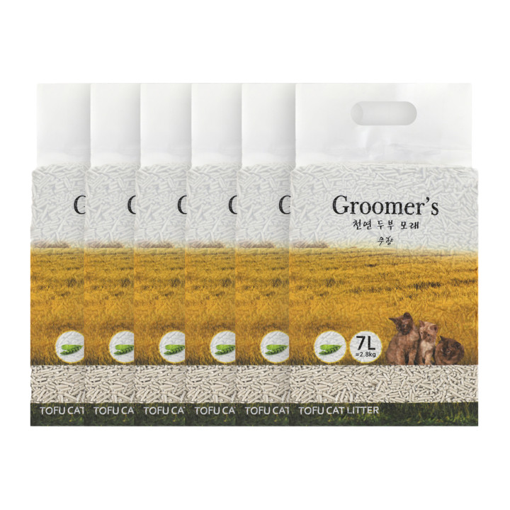 구루머스 천연 두부모래 오리지날 7L 6묶음