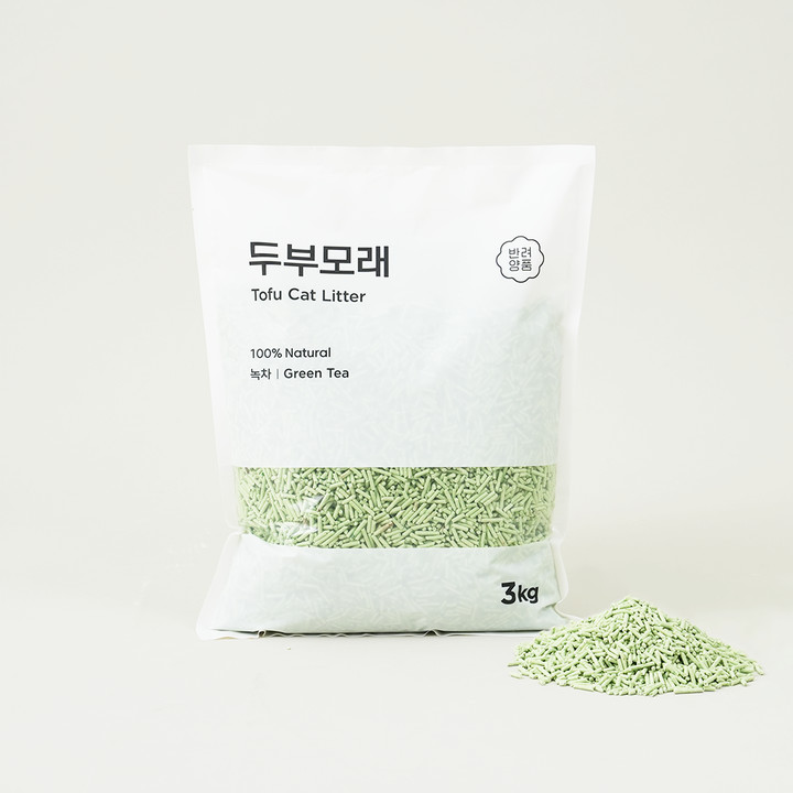 반려양품 두부모래 녹차 3kg