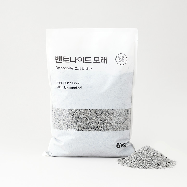 반려양품 벤토나이트 모래 무향 6kg
