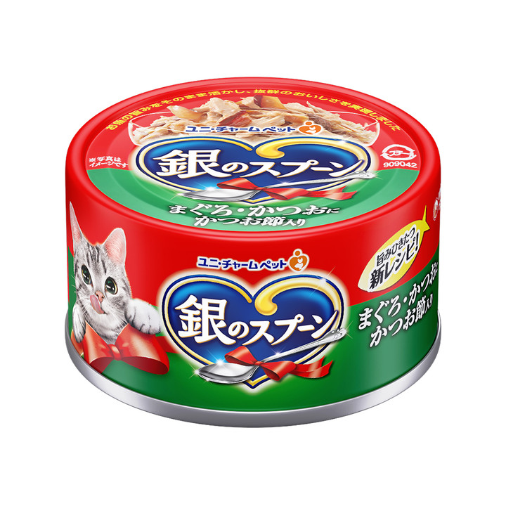 유니참 긴노스푼 참치&가다랑어포 캔 70g