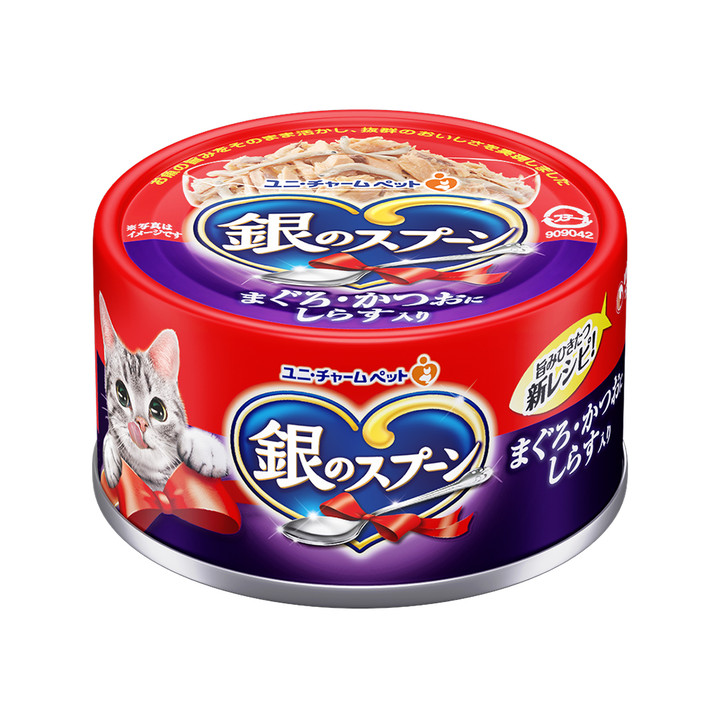 유니참 긴노스푼 참치&가다랑어&멸치 캔 70g