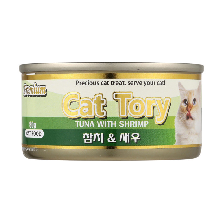 프리미엄 캣토리 참치&새우 캔 80g