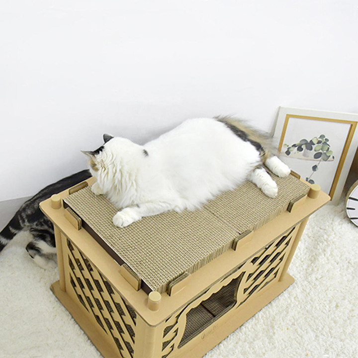 크림펫 숨숨집 스크래쳐 대형 하우스