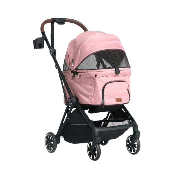 낫쏘빅 네로 일체형 오토폴딩 유모차 선셋핑크