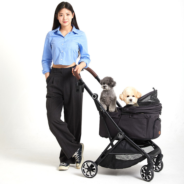 낫쏘빅 네로 일체형 오토폴딩 유모차 선셋핑크