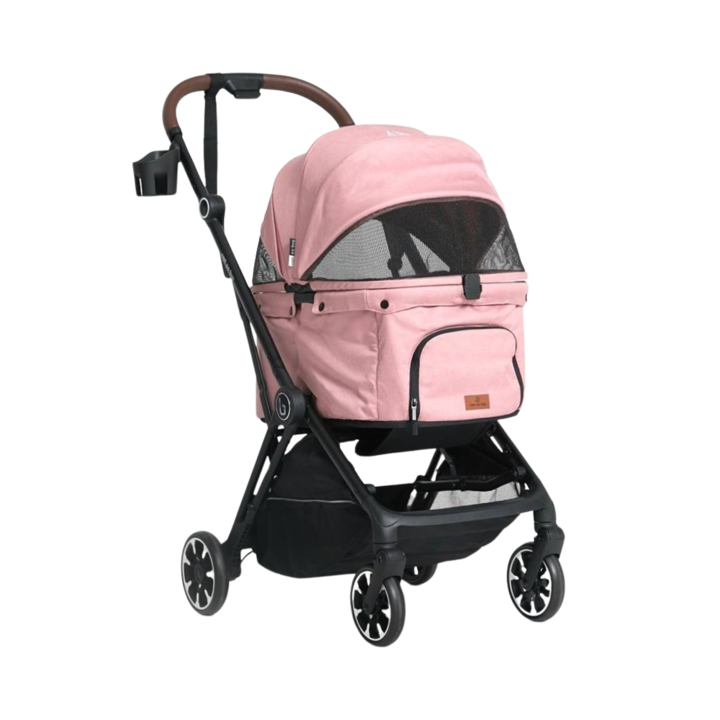 낫쏘빅 네로 일체형 오토폴딩 유모차 선셋핑크