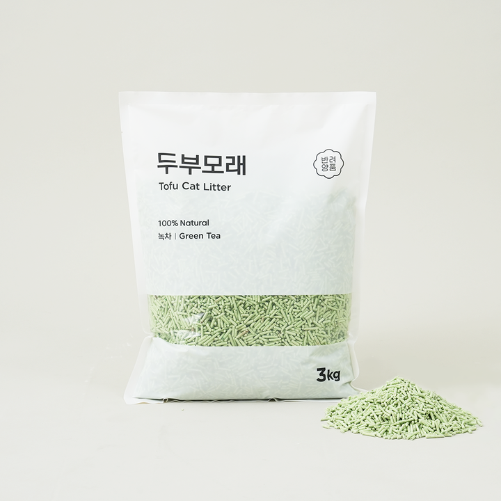 반려양품 두부모래 녹차 3kg