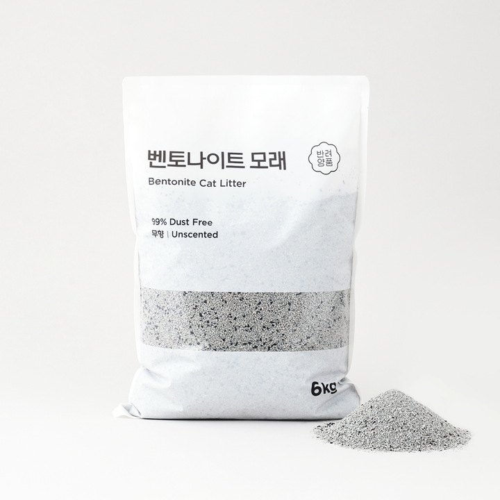 반려양품 벤토나이트 모래 무향 6kg