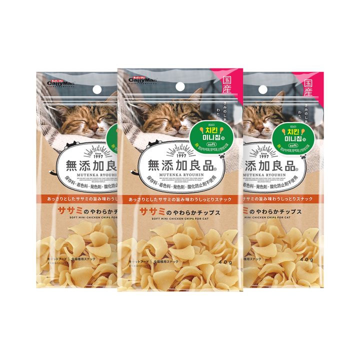 캐티맨 무첨가 소프트 치킨 미니칩 40g 3묶음