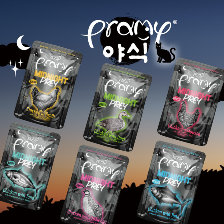 프라미 야식 치킨&메추리알 브로스 파우치 80g 12개입