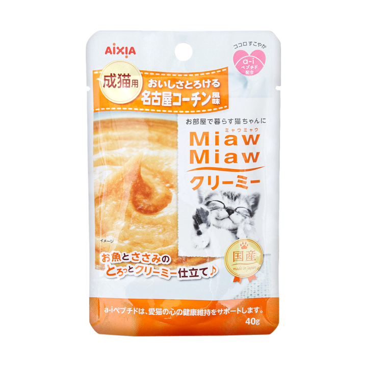 아이시아 먀우먀우 크림수프 나고야산 닭맛 40g