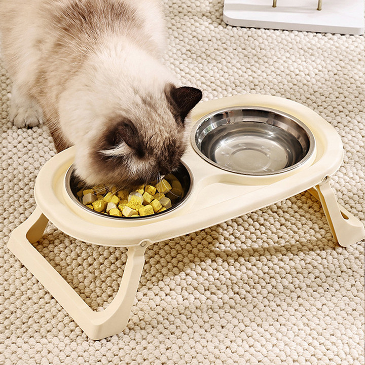 딩동펫 스탠드 접이식 더블볼 스텐 식기