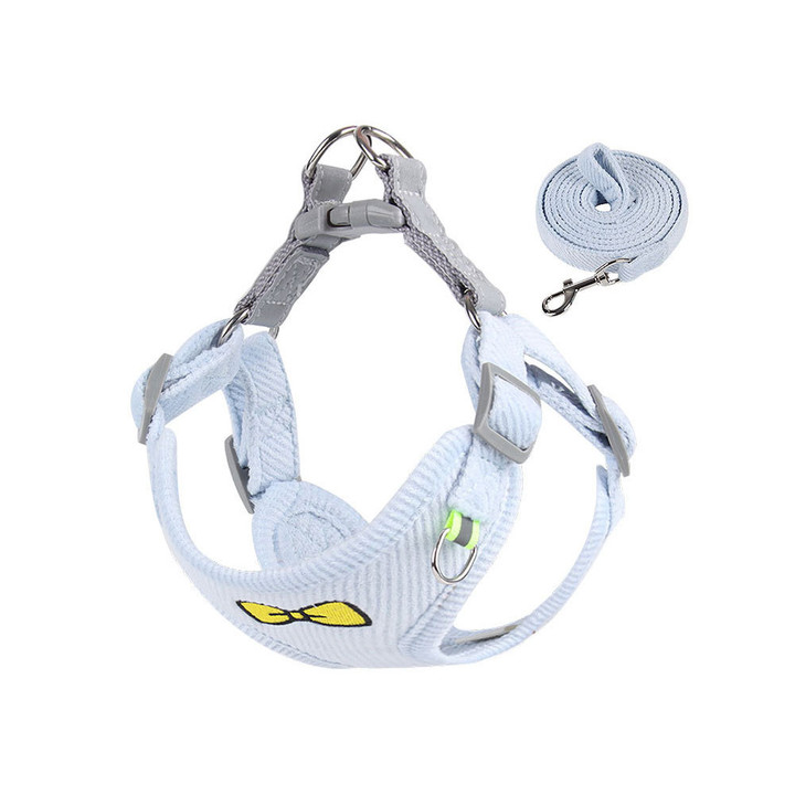 딩동펫 벨벳 리본 하네스 리드줄