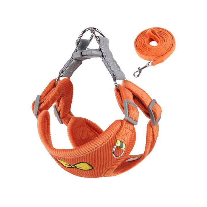 딩동펫 벨벳 리본 하네스 리드줄