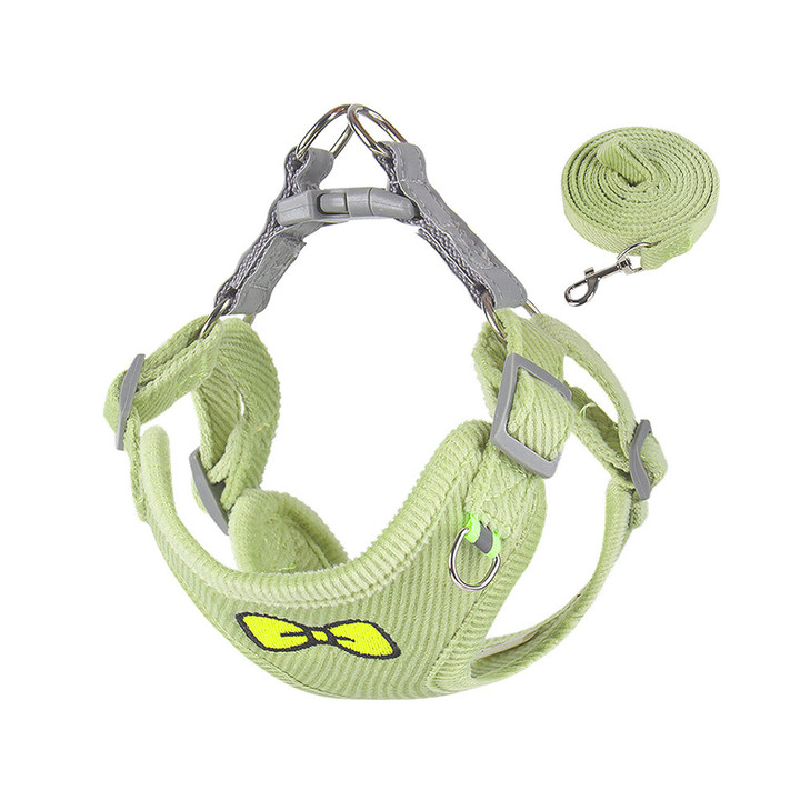 딩동펫 벨벳 리본 하네스 리드줄