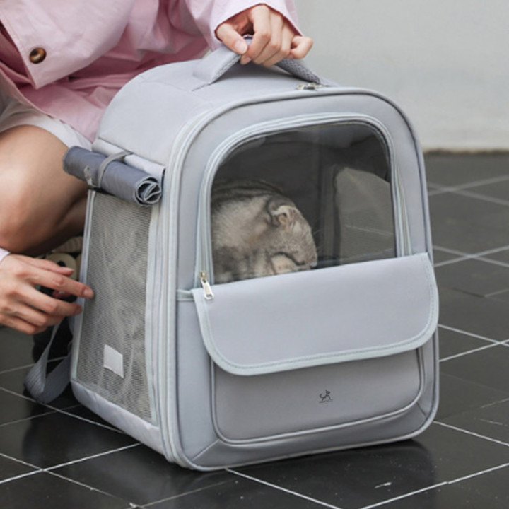 딩동펫 브리즈 옆트임 메쉬 백팩 이동가방
