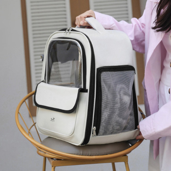 딩동펫 브리즈 옆트임 메쉬 백팩 이동가방
