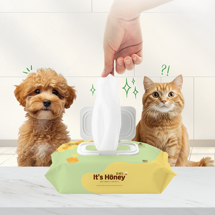 코코와보리 잇츠허니 프렌즈 물티슈 80매 캡형 5팩