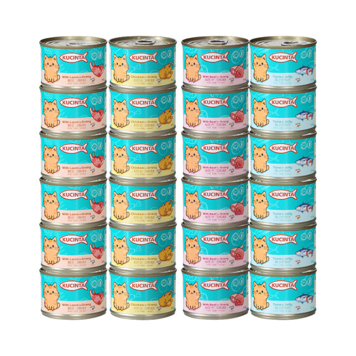 쿠친타 캣 콤보 캔 150g 24묶음(4종 6개입)