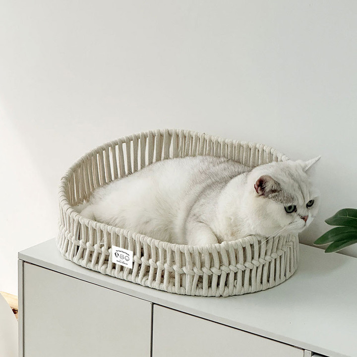 크레용펫 네추럴 코튼 로프 핸드메이드 바구니