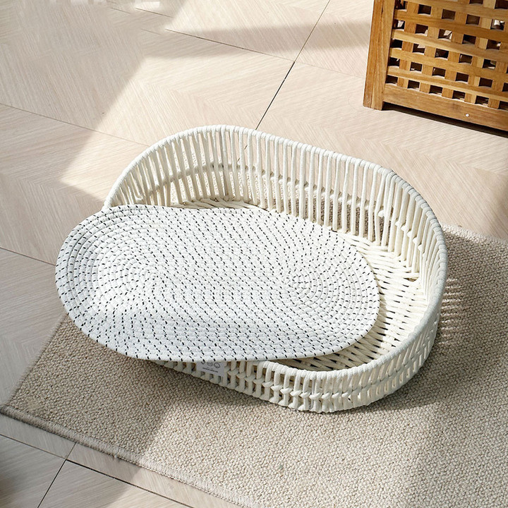 크레용펫 네추럴 코튼 로프 핸드메이드 바구니