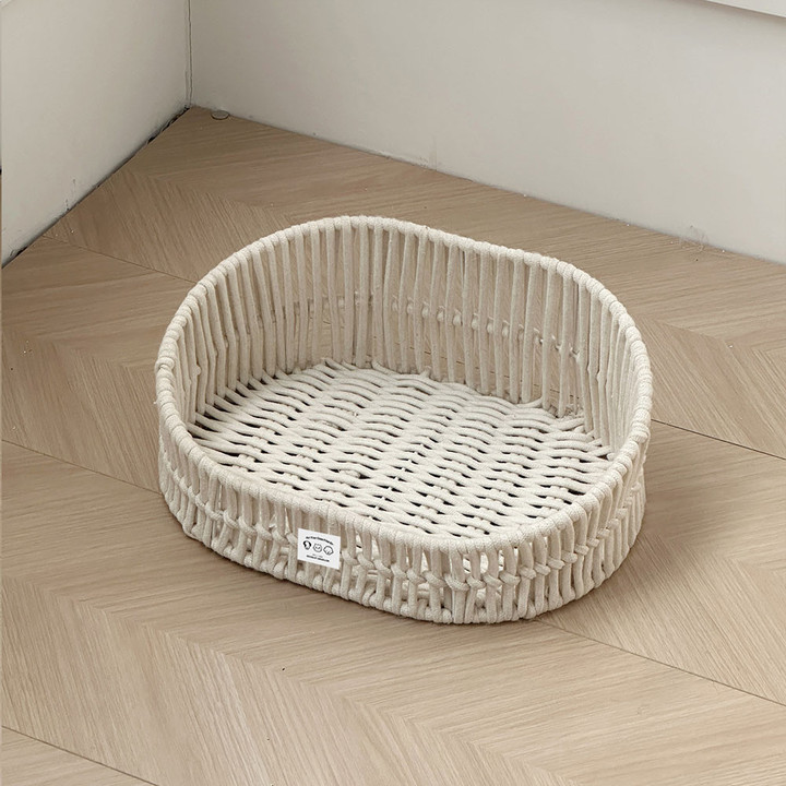 크레용펫 네추럴 코튼 로프 핸드메이드 바구니