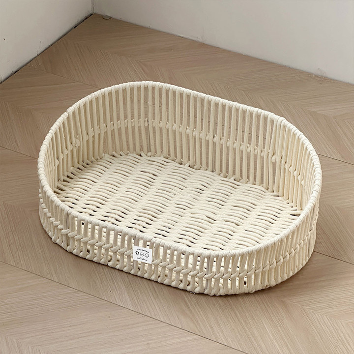 크레용펫 네추럴 코튼 로프 핸드메이드 바구니