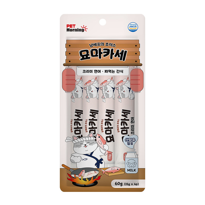펫모닝 묘마카세 크리미 연어 4개입