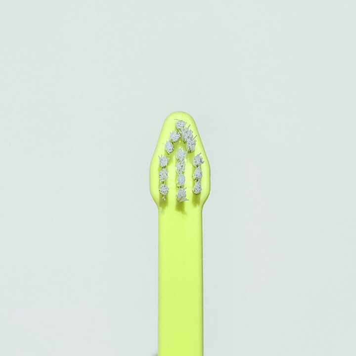 크레용펫 세모 미니 칫솔(라임/화이트)