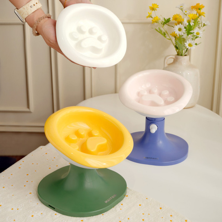 냥슬아치 높이조절 급체방지 슬로우식기