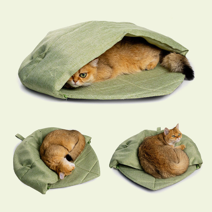 크레용펫 바스락 낙엽잎 숨숨집 동굴 하우스