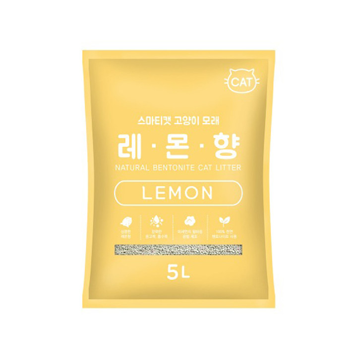 스마티캣 고양이모래 5L 레몬향