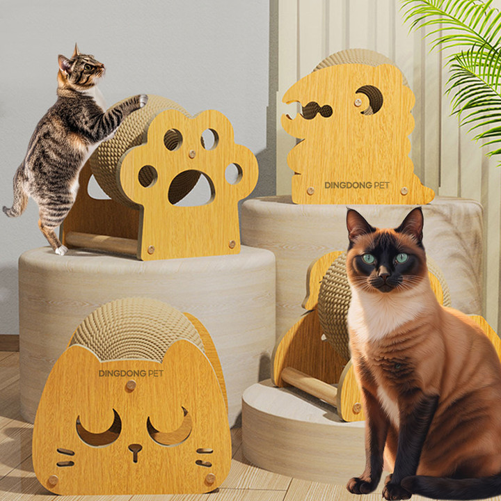 딩동펫 사이잘 우드 스크래쳐 볼 공굴리기