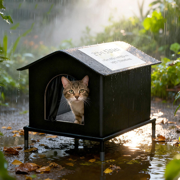 크레용펫 따숨하우스 다리형 길고양이 집(소형/중형/대형)