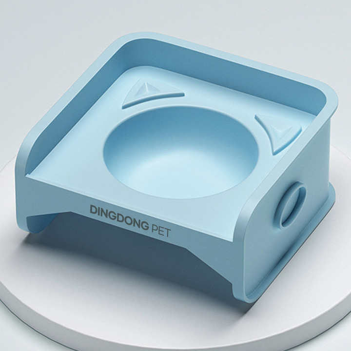 딩동펫 네모캣 식탁 흘림방지 식기