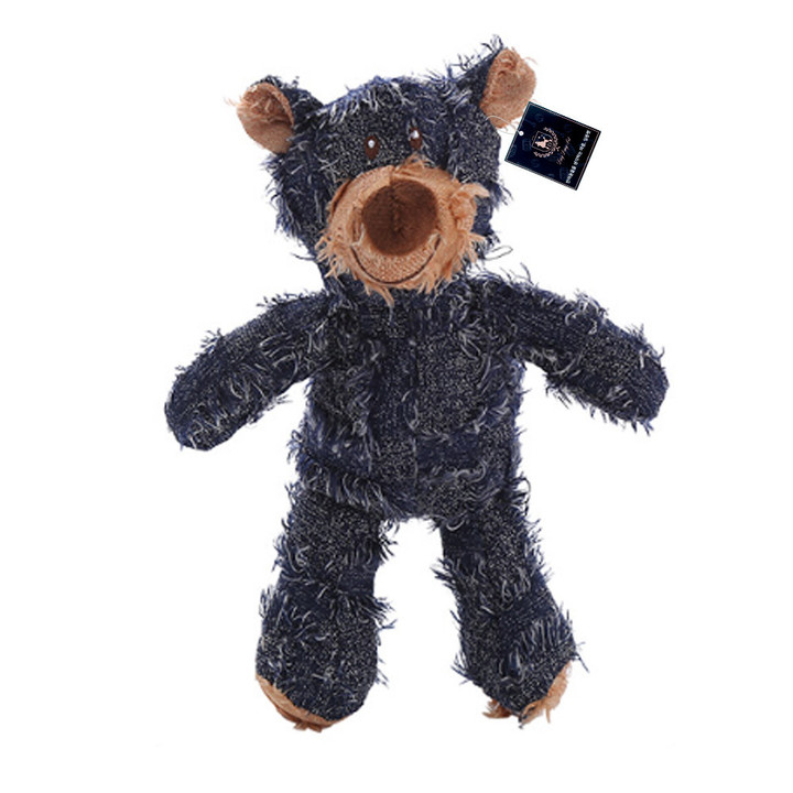 딩동펫 빈티지 러프 베어 삑삑이 애착인형