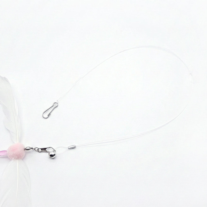 크레용펫 빙글빙글 리본 회전 깃털 낚시대 리필(3color_랜덤)