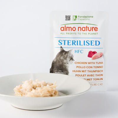 알모네이쳐 HFC 스테럴라이즈드 닭고기와 참치 파우치 50g