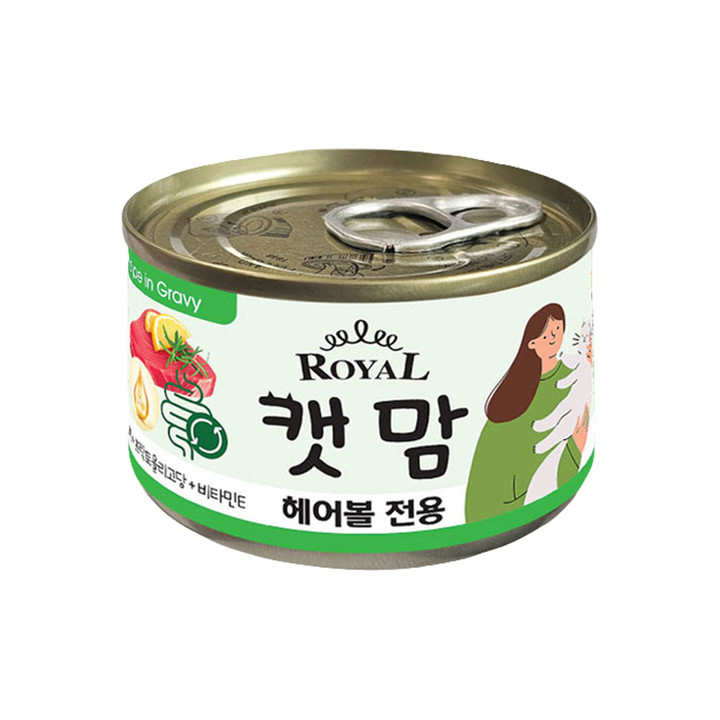 로얄캣맘 4종 콤보 그레이비소스 160g 24캔