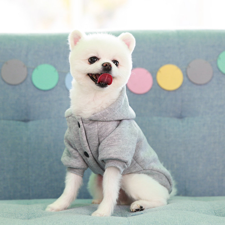펫츠랜드 데일리기모후드점퍼 핑크