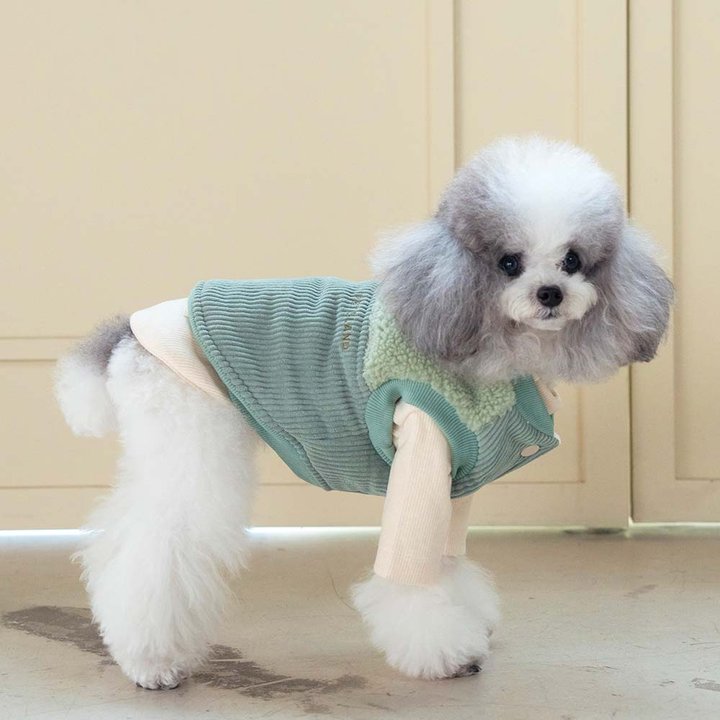 펫츠랜드 로이패딩조끼 민트