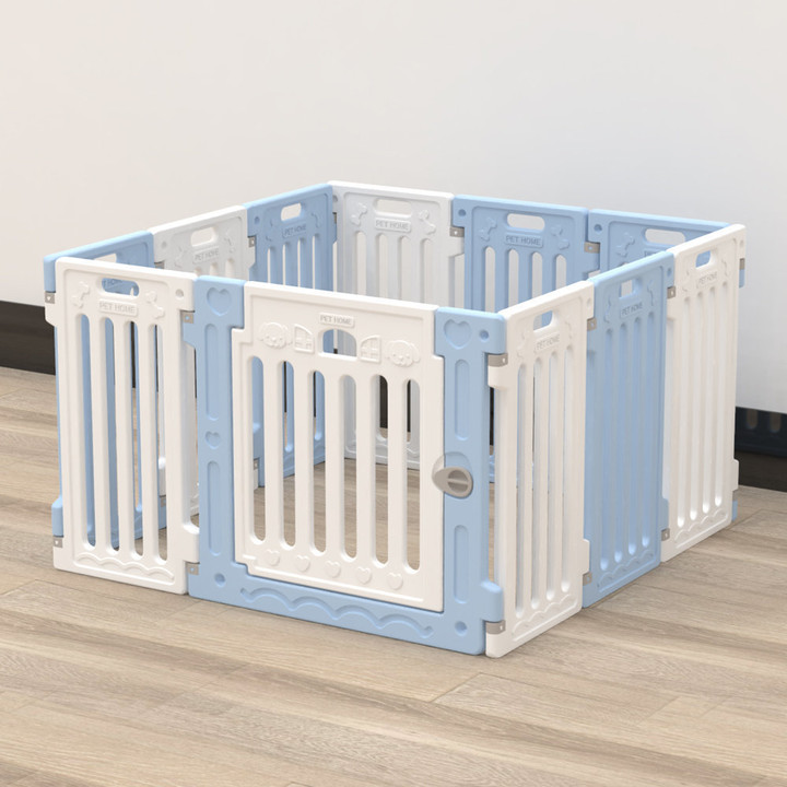 펫홈 반려동물 펜스 65cm 블루화이트
