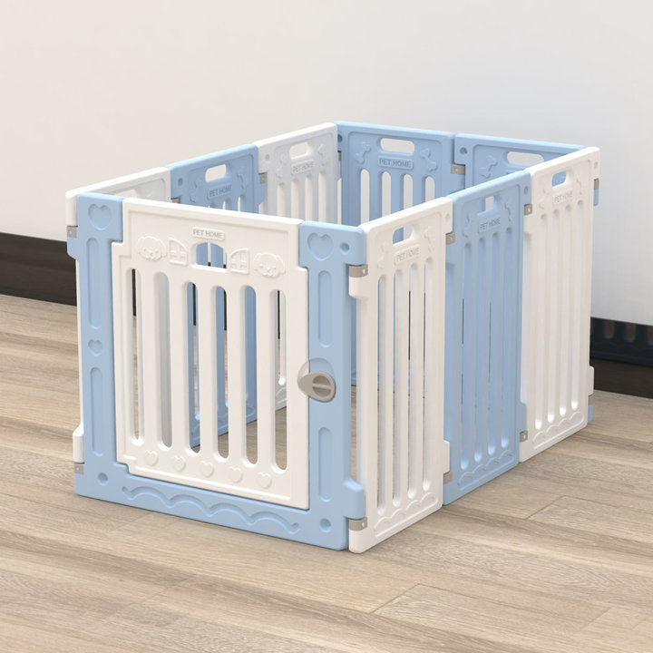 펫홈 반려동물 펜스 65cm 블루화이트