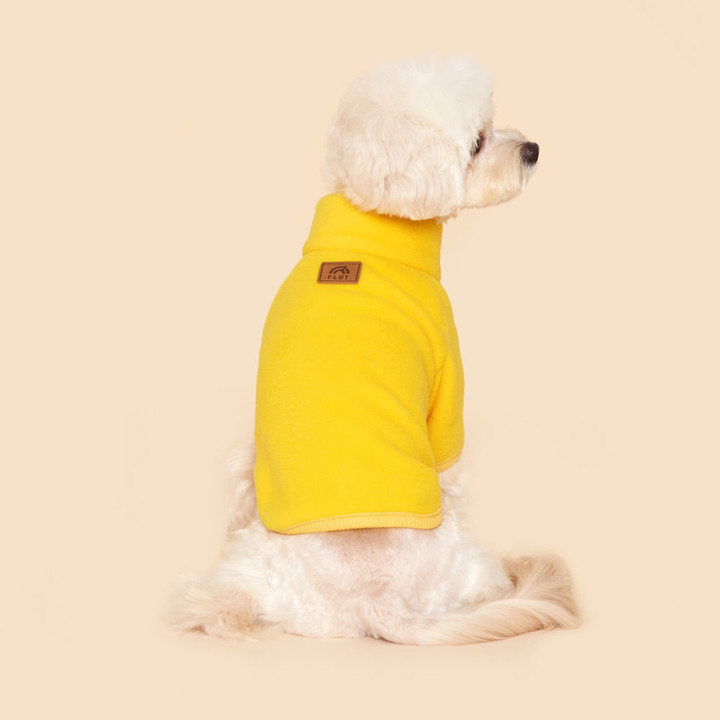 플로트 스탠다드 후리스집업 옐로우