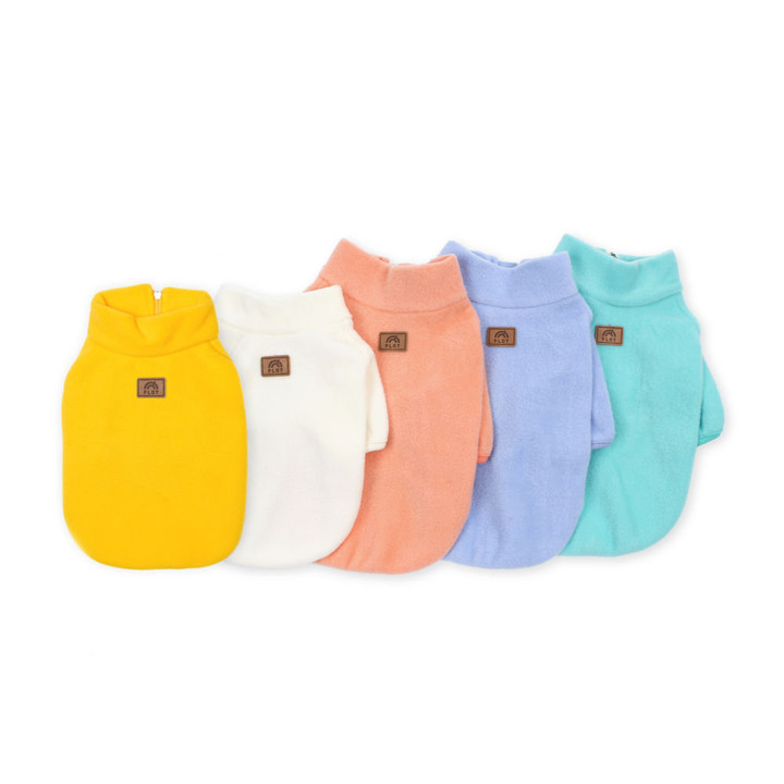 플로트 스탠다드 후리스집업 옐로우