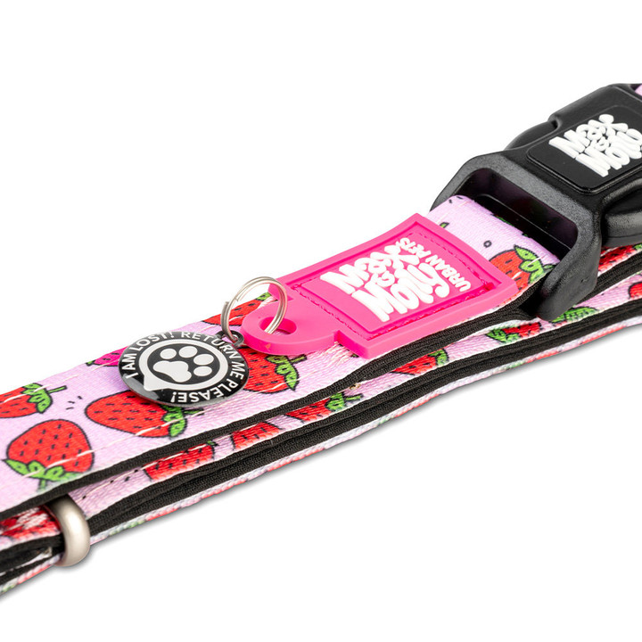 맥스앤몰리 스마트 ID 목줄 스트로베리