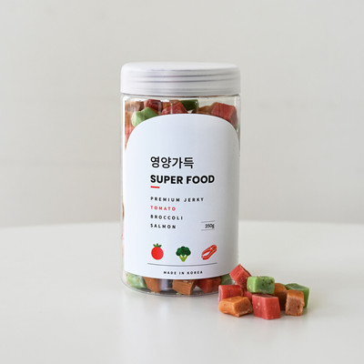 제로랩스 영양가득 져키 토마토&브로콜리&연어 350g